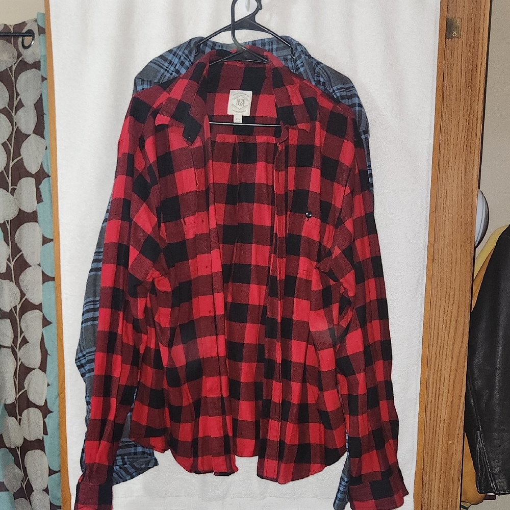 Red and Black Plaid Shirt